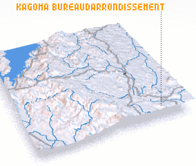 3d view of Bureau dʼarrondissement Kagoma